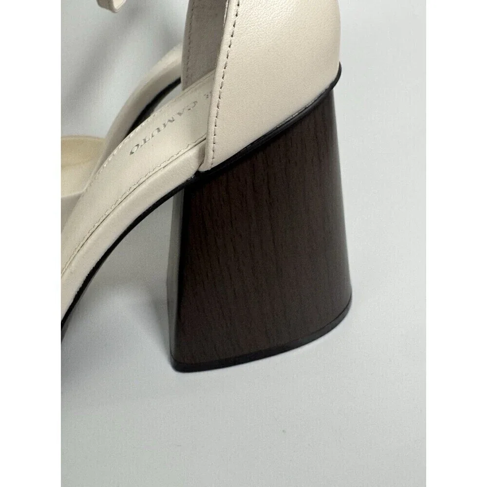 Vince Camuto Women's Addilenz Block Heel Pump  SIZE 11 COCONUT CREAM